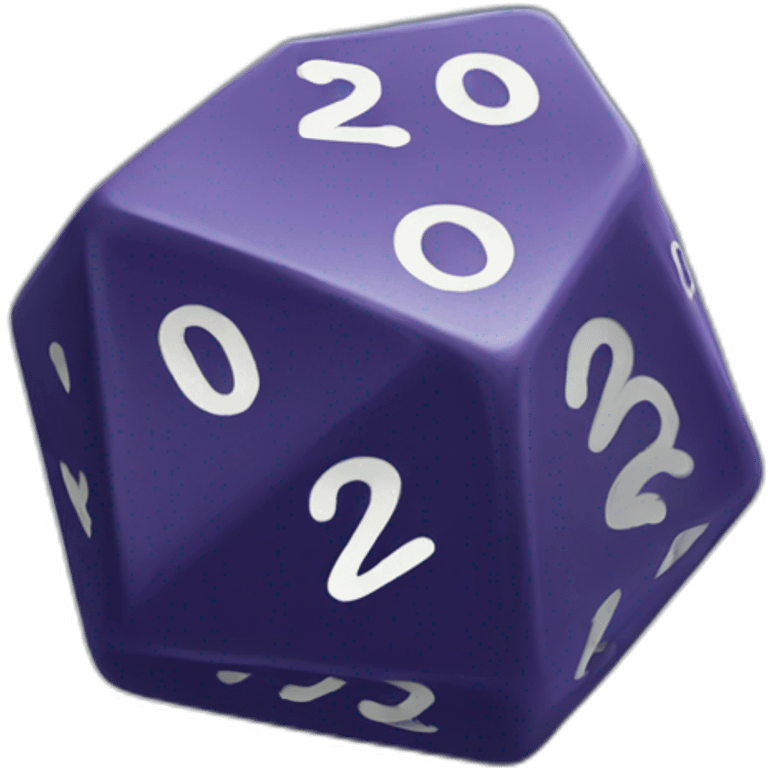 Dice d20 emoji