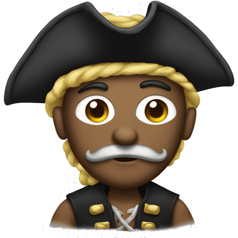 Dig dressed as a pirate  emoji