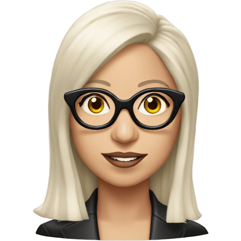 Lady gaga with glasses  emoji