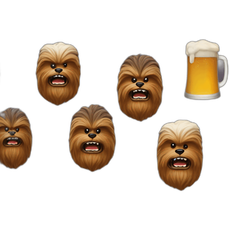 chewbacca-beer emoji