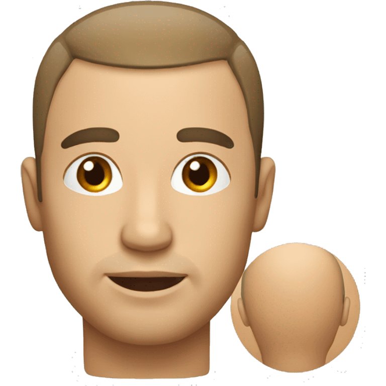 A person had a hair transplant on his head yesterday emoji