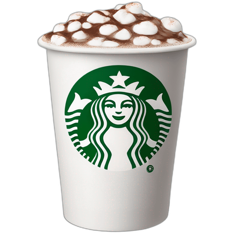 Starbucks hot chocolat emoji