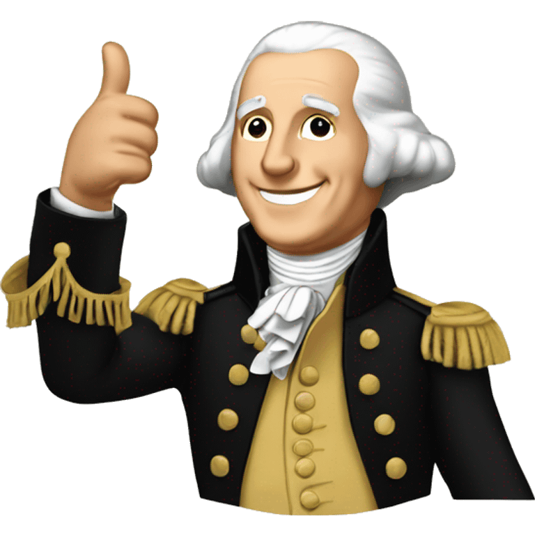 George Washington thumbs up emoji