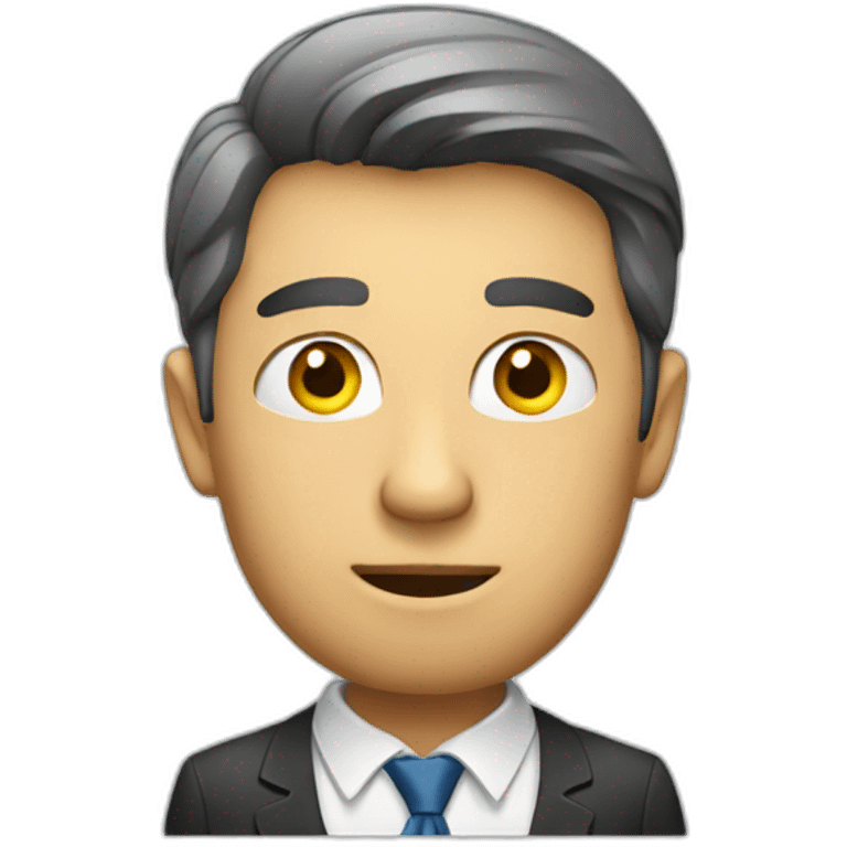 businessman wondering emoji