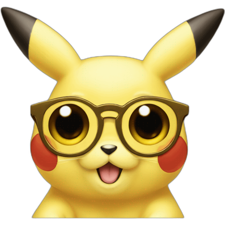 Pikachu avec des lunettes de soleil emoji