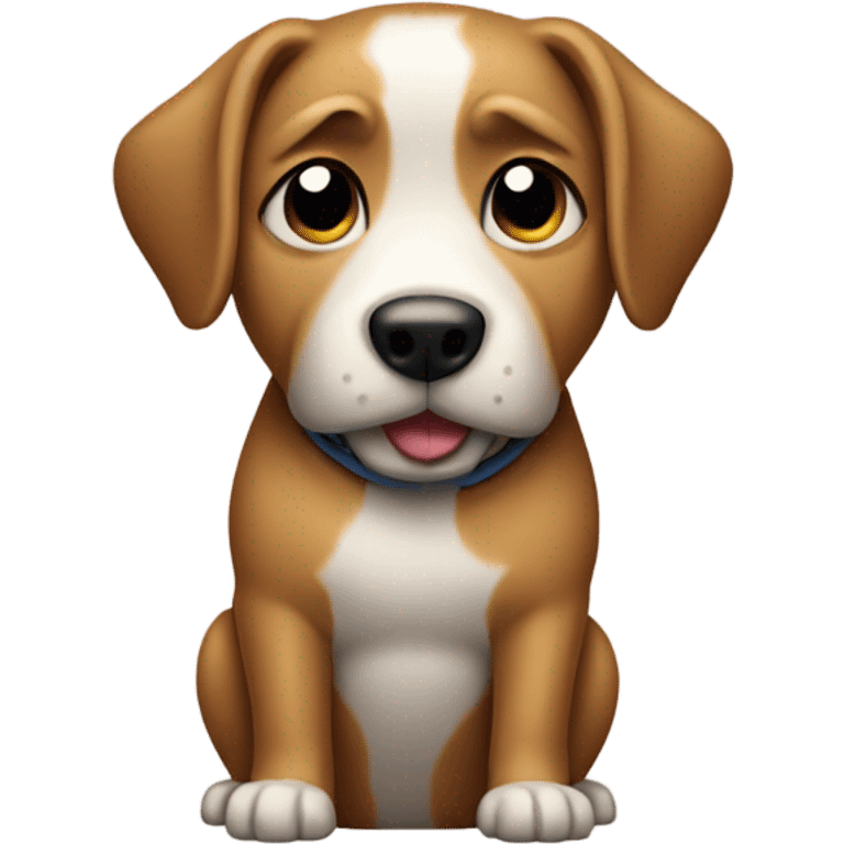 Dog with hands in pocket  emoji