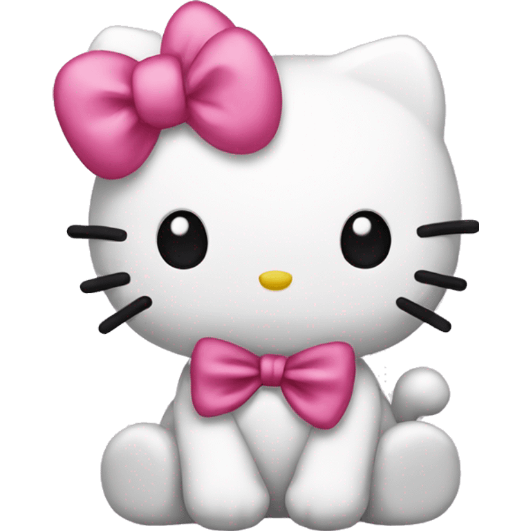 Hello kitty with a bow  emoji