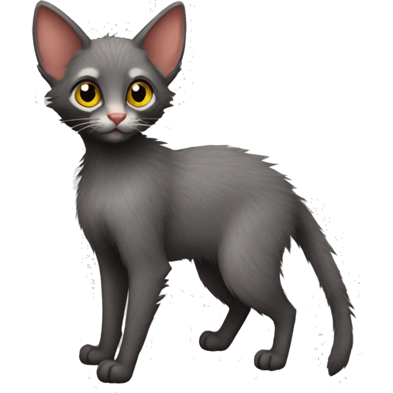 Lykoi Cat full body emoji