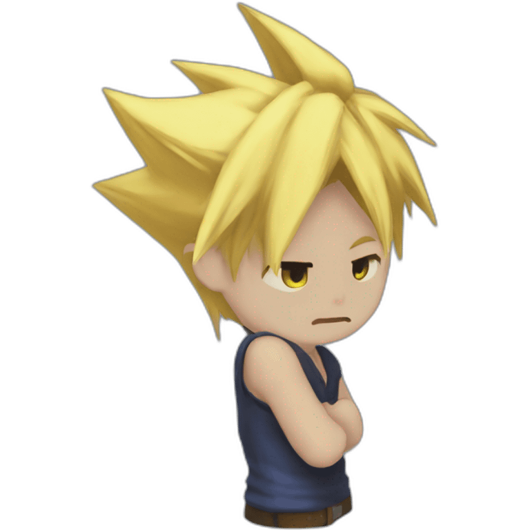 Cloud strife bowing begging emoji