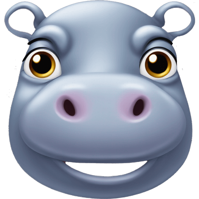 small cute hippo emoji