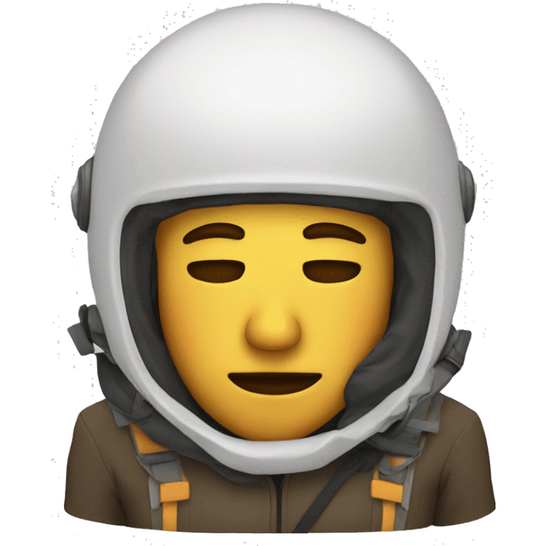 Sleeping man in helmet emoji