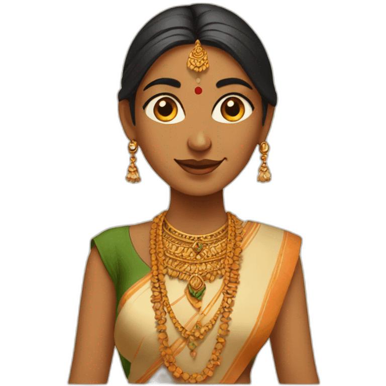 indian tradition lady emoji