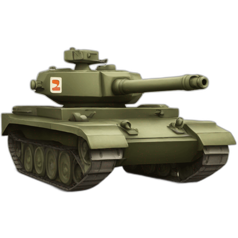 tank with a letter z on board emoji