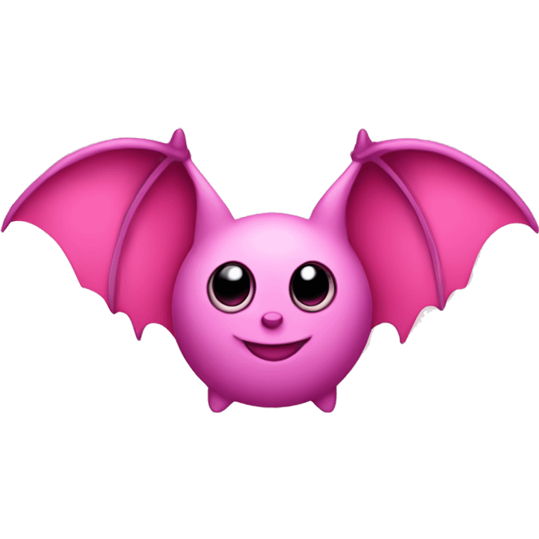 Bat that is in love with pink hearts  emoji