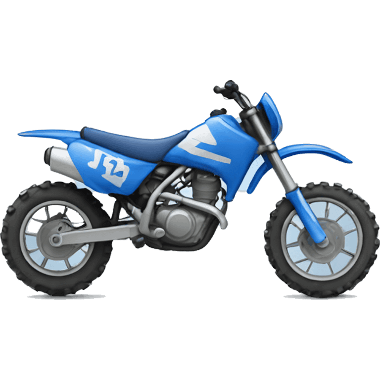 Blue dirt bike   emoji