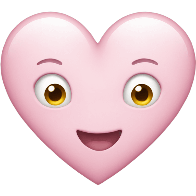 Light pink heart emoji