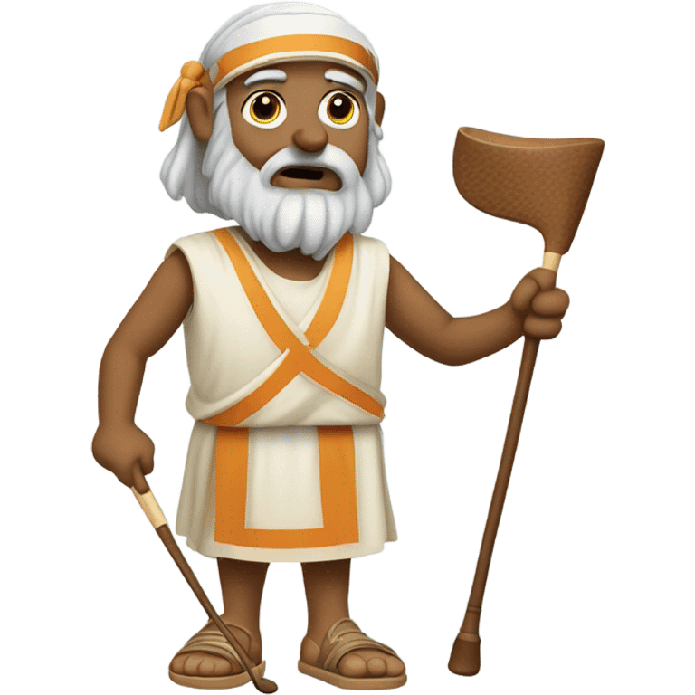 Plato playing golf emoji