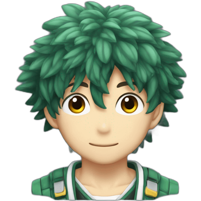 Turtle as izuku midoriya emoji