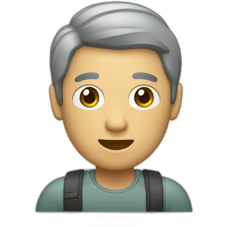 persona usando un teléfono emoji