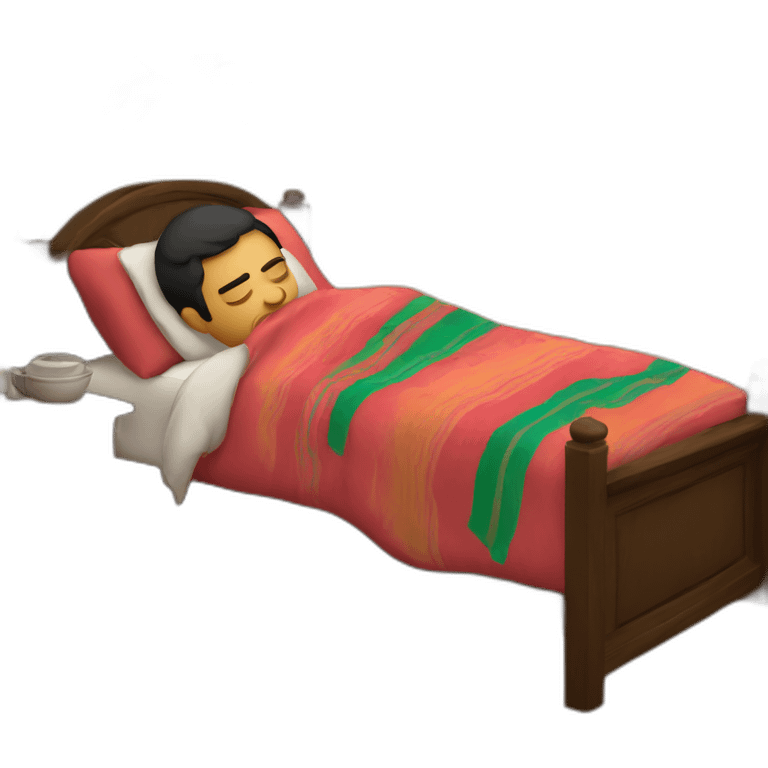 Mexican sleeping in a hanac emoji