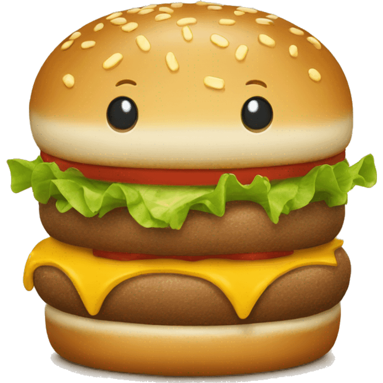 a McDonalds BigMac emoji