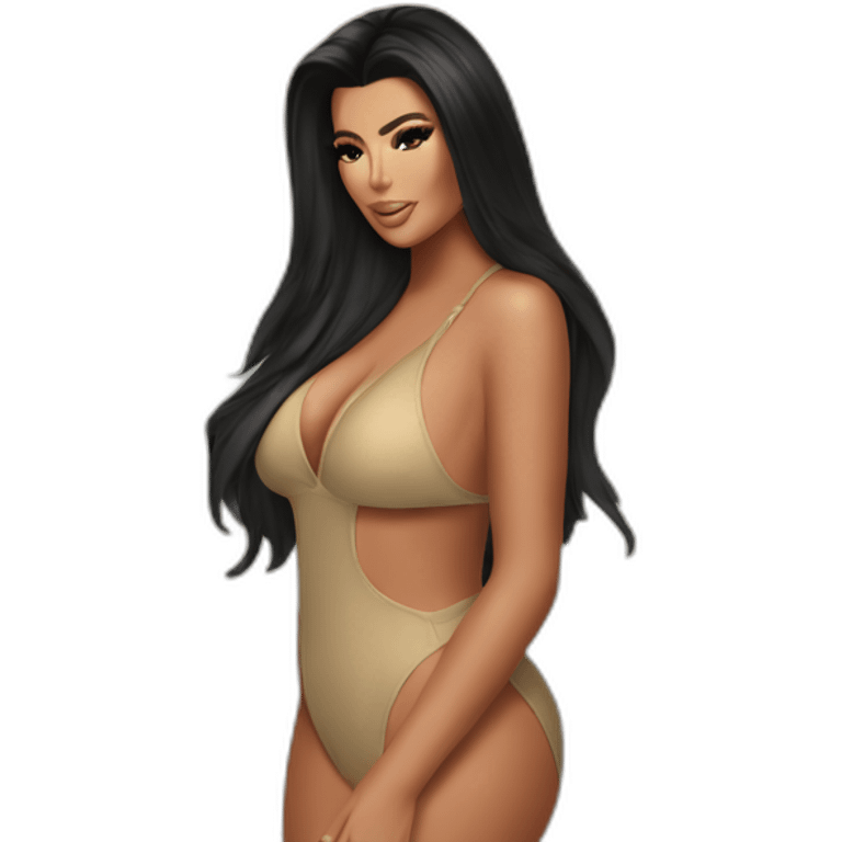 Kardashian beach photoshoot emoji