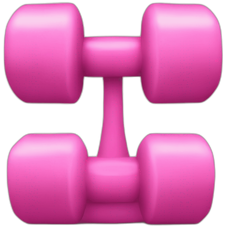 pink weights emoji