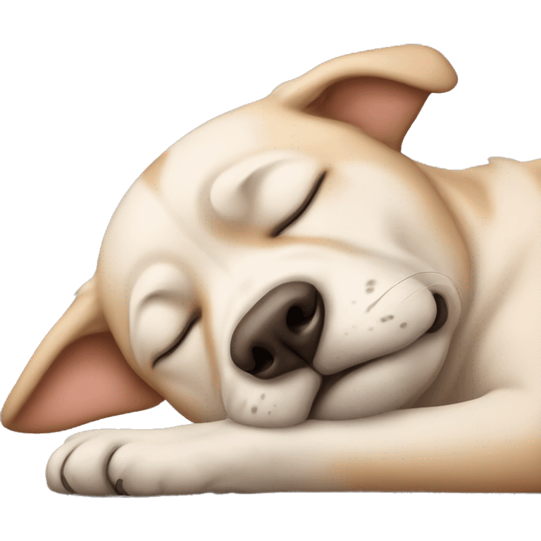 Dog sleeping emoji