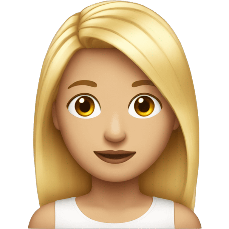 Una peluquera rubia emoji