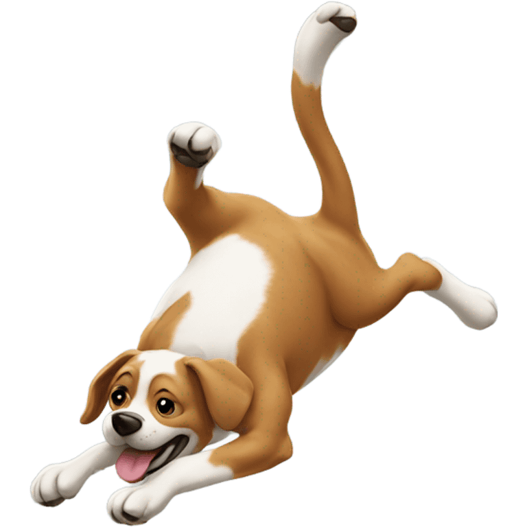 Dog doing a backflip  emoji