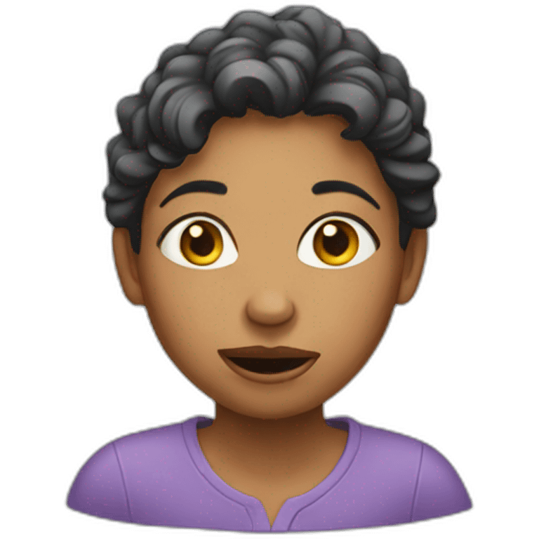 Ugly woman emoji