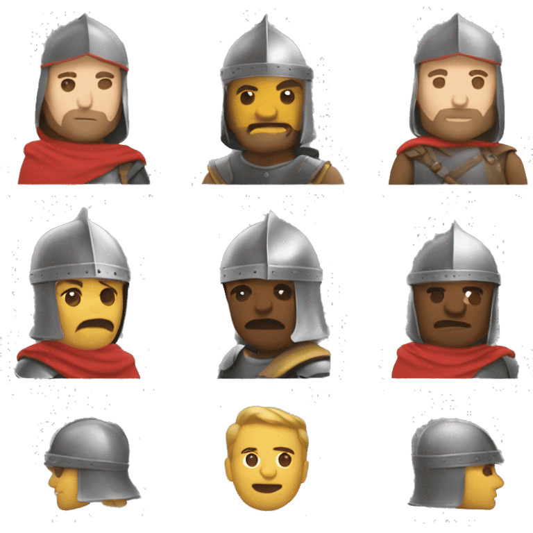 knight emoji in the style of a google emoji emoji