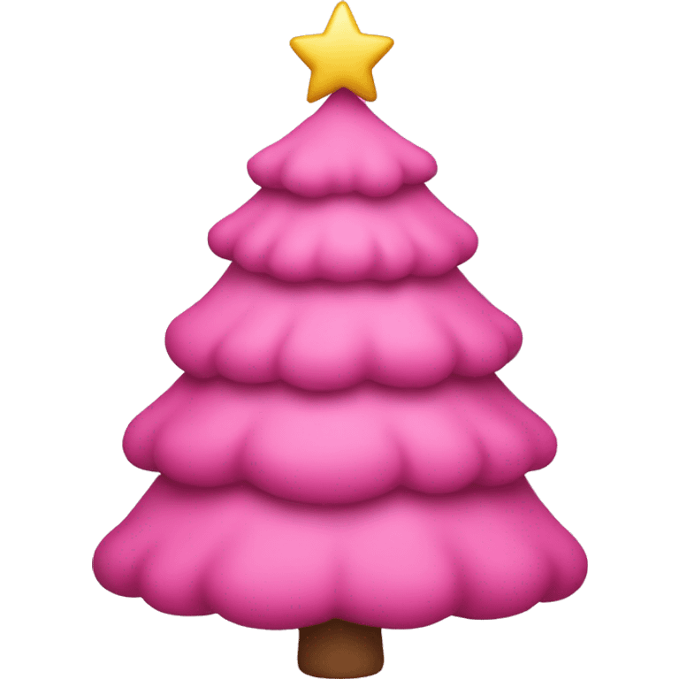 pink christmas tree emoji