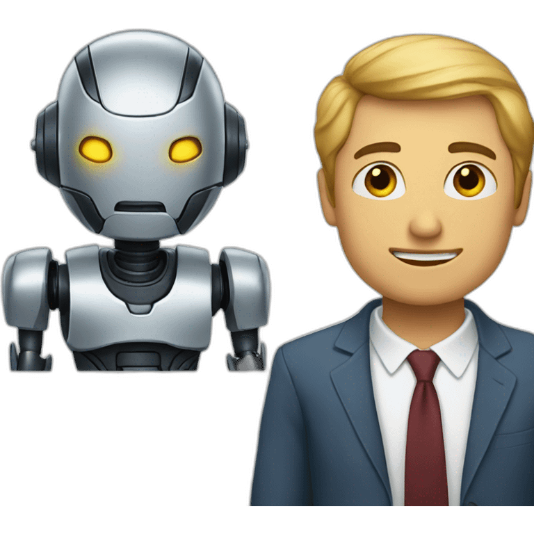 man vs robot emoji