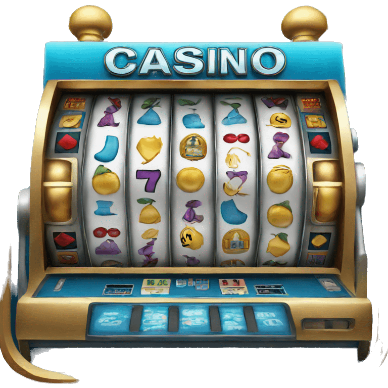 blue casino slot machine emoji