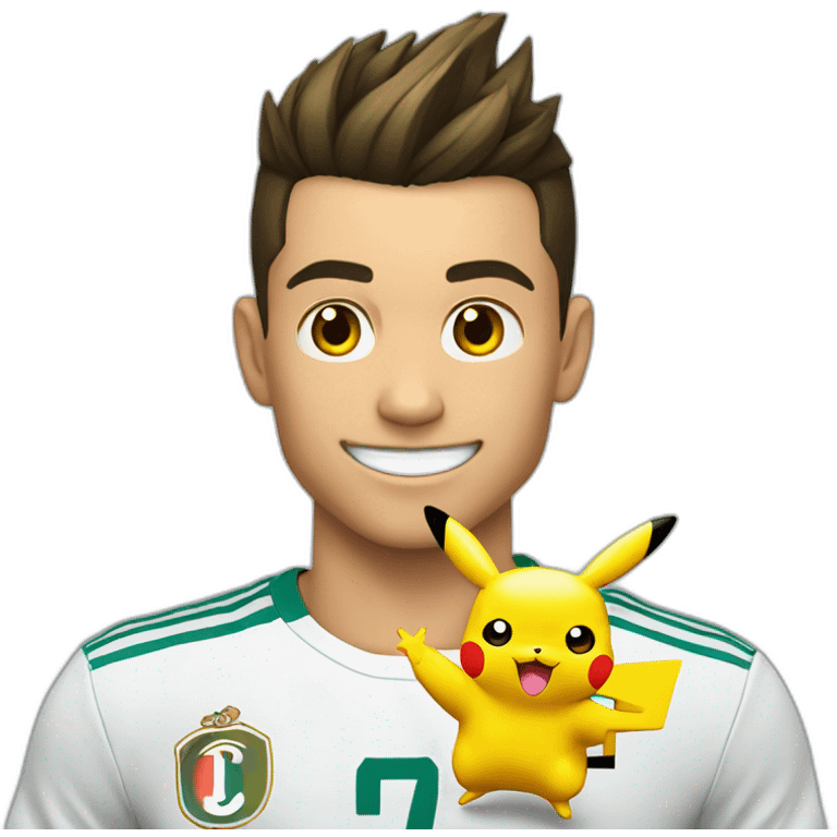 CR7 avec Pikachu  emoji