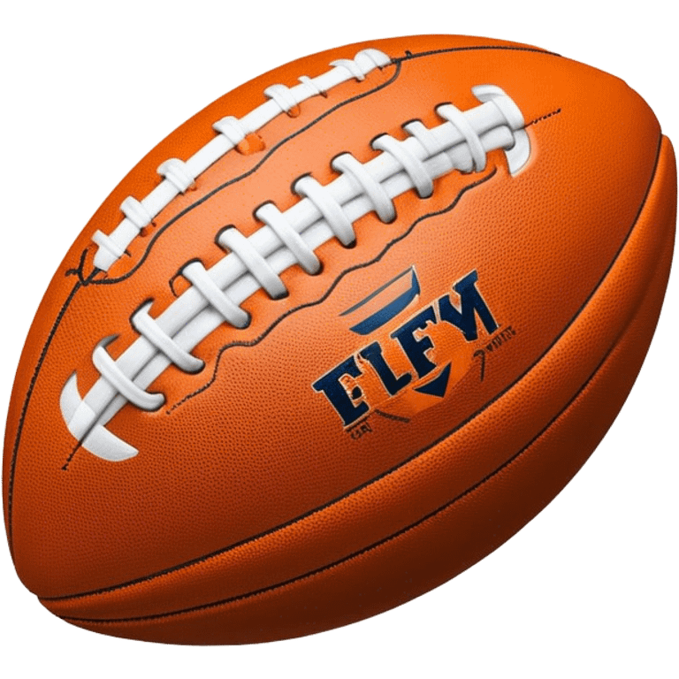 Cinematic Realistic image of an AFL ball captured mid-flight with dynamic motion blur and finely detailed rugged textures, set under dramatic stadium lighting that evokes high-energy athleticism emoji