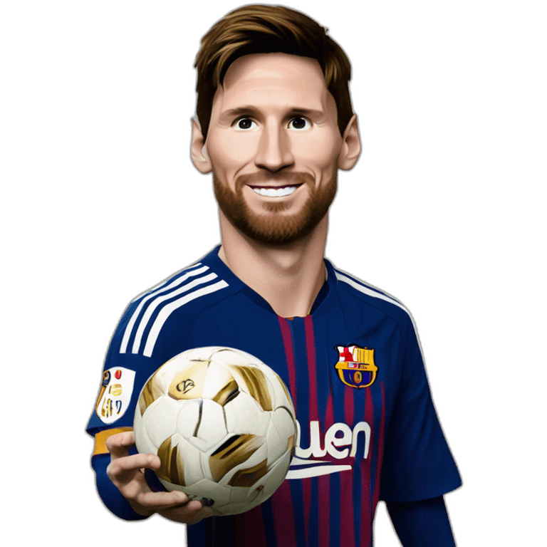 lionel messi ballon d'or emoji