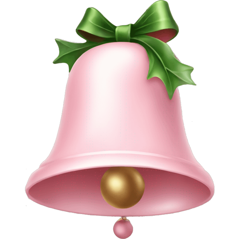 christmas bell pale pink mood emoji