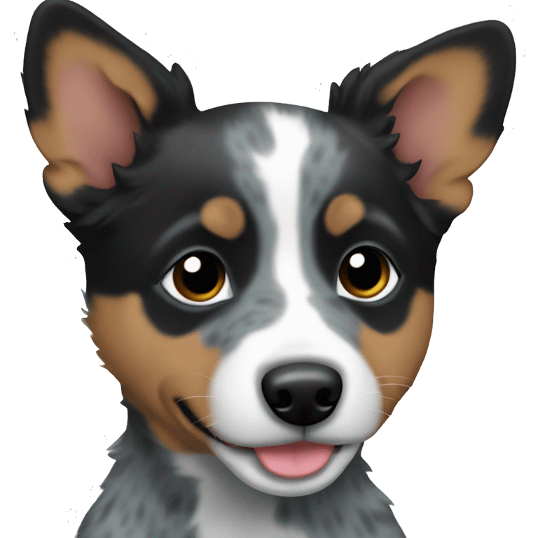 A blue heeler puppy emoji