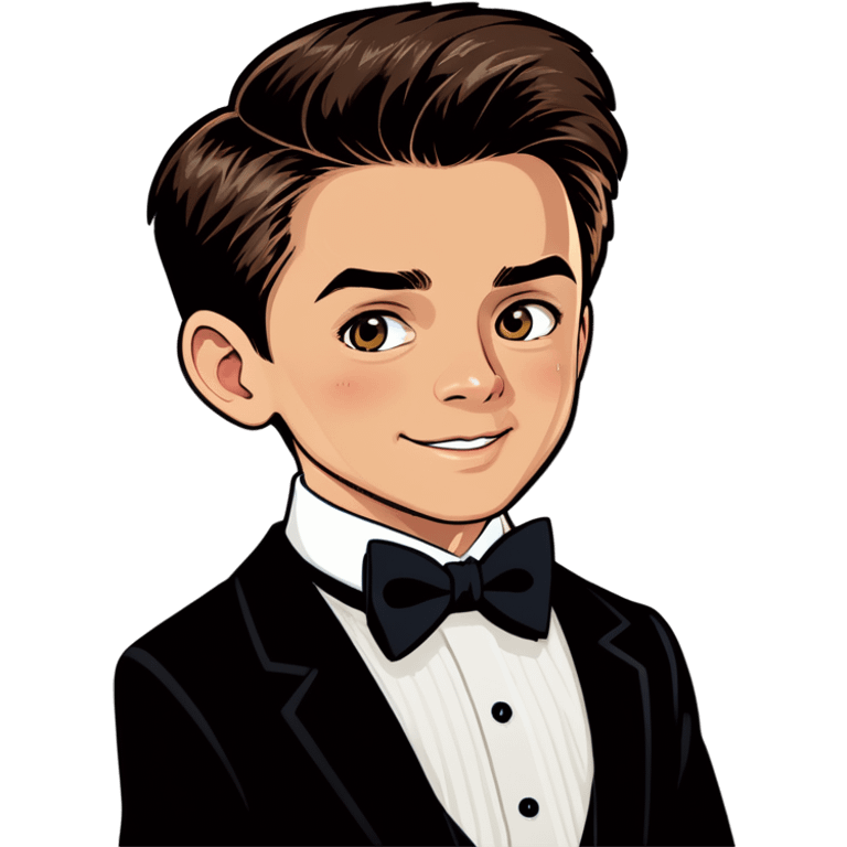 dapper boy with bowtie emoji