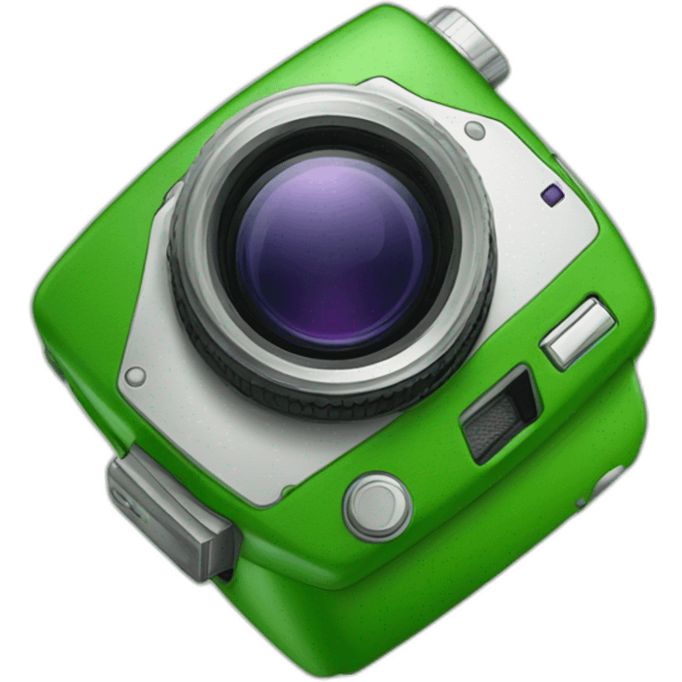 Camera green style Android zoom x1000 emoji