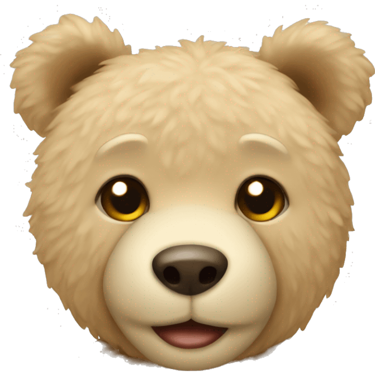 beige teddy bear emoji