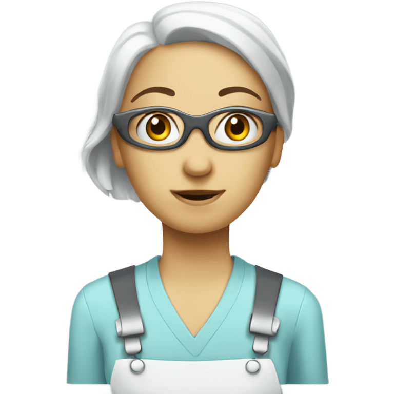 Robot housekeeper emoji