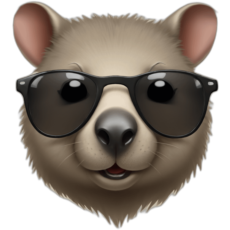 Wombat with sunglasses emoji