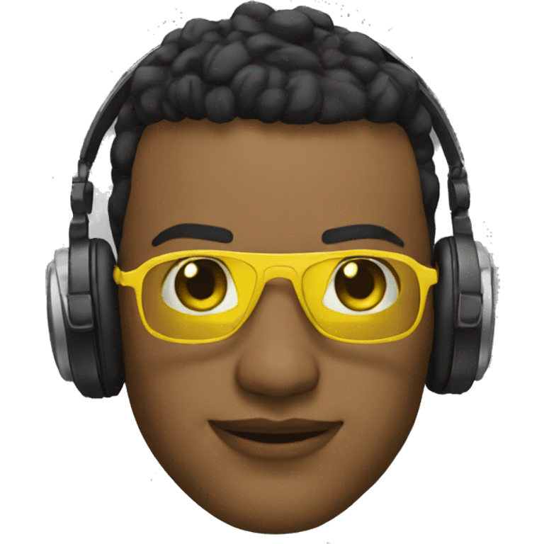 dj yellow emoji