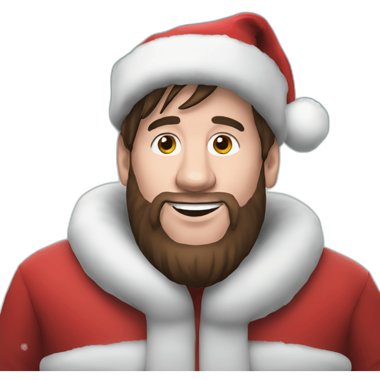 Messi as santa emoji