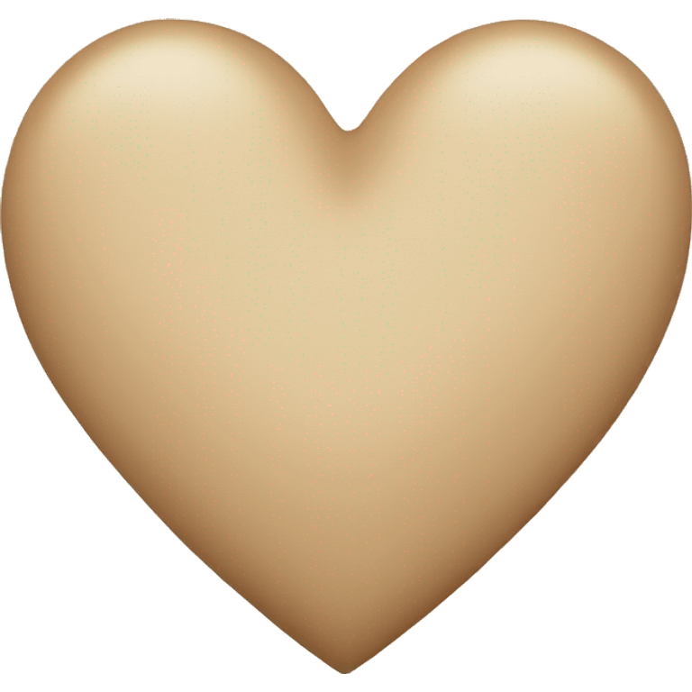 Beige heart emoji