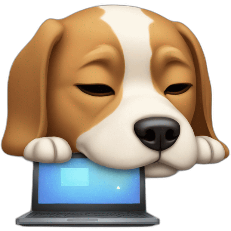 dog sleep computer emoji