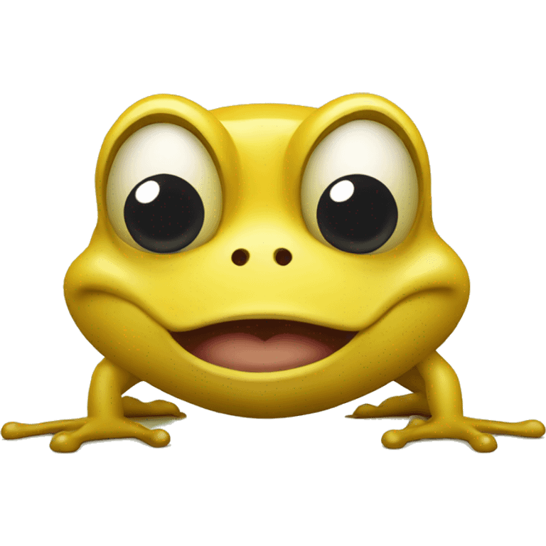 Yellow Frog Angry emoji